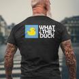 なんてアヒル なんてアヒルの面白いtシャツ メンズTシャツ バックプリント 高齢者への贈り物