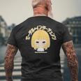 ひなビタ あのね！ 一舞01「モーダル・インターチェンジ」 メンズTシャツ バックプリント 高齢者への贈り物