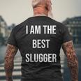 アイ・アム・ザ・ベスト・スラッガー 長袖tシャツ メンズTシャツ バックプリント 高齢者への贈り物