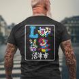アイ・ラブ・沼津市 I Love 沼津市 私は愛してる沼津市 メンズTシャツ バックプリント 高齢者への贈り物