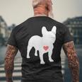 アイ・ラヴ・マイ・フレンチ・ブルドッグ メンズTシャツ バックプリント 高齢者への贈り物