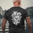 アジアの髑髏と蛇のグラフィック メンズTシャツ バックプリント 高齢者への贈り物