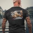 アビシニアン・フェリス・カタス メンズTシャツ バックプリント 高齢者への贈り物