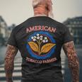 アメリカ タバコ 農家 葉 栽培 雑草 農業 農業 メンズTシャツ バックプリント 高齢者への贈り物