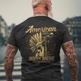 アメリカンインディアン ネイティブ服 伝説のバイクギフト メンズTシャツ バックプリント 高齢者への贈り物