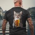 アメリカンショートヘアビール メンズTシャツ バックプリント 高齢者への贈り物