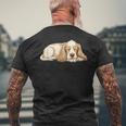 アメリカン・コッカー・スパニエル シンプルデザイン メンズTシャツ バックプリント 高齢者への贈り物