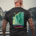 アラスカ 広告 ビンテージ レトロ ポスター メンズTシャツ バックプリント 高齢者への贈り物