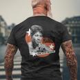 アレサ・フランクリン・ヤング・ギフテッド・アンド・ブラック・レトロ・フォト メンズTシャツ バックプリント 高齢者への贈り物