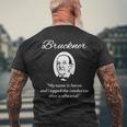 アントン・ブルックナー メンズTシャツ バックプリント 高齢者への贈り物