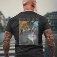 アーティストとバレリーナのためのステージ上のエドガー・ドガダンサー メンズTシャツ バックプリント 高齢者への贈り物