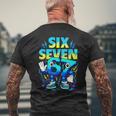 イタリアンブレインロットシックスセブン 6 7Ixeven メンズTシャツ バックプリント 高齢者への贈り物