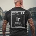 イリジウムエレメント ホワイト メンズTシャツ バックプリント 高齢者への贈り物