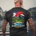 イロイロ市 フィリピン お土産 フィリピン国旗 メンズTシャツ バックプリント 高齢者への贈り物