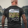 イングランド コッツウォルズ メンズTシャツ バックプリント 高齢者への贈り物