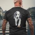 イングリッシュセッター 長袖tシャツ メンズTシャツ バックプリント 高齢者への贈り物