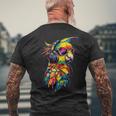 インコ コンゴウインコ オウム愛好家 甘いインコ メンズTシャツ バックプリント 高齢者への贈り物