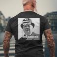 ウィンストン・チャーチルの引用我々は決して降伏しない メンズTシャツ バックプリント 高齢者への贈り物