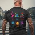 ウイルス学者のためのかわいいウイルスtシャツ メンズTシャツ バックプリント 高齢者への贈り物