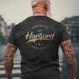 ウェスト・ハートフォード メンズTシャツ バックプリント 高齢者への贈り物