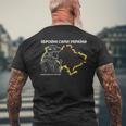 ウクライナ軍 メンズTシャツ バックプリント 高齢者への贈り物