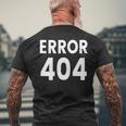 エラー404 長袖tシャツ メンズTシャツ バックプリント 高齢者への贈り物