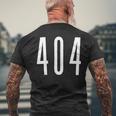 エリアコード 404 アトランタ ジョージア Ga Four Zero Four 404 長袖tシャツ メンズTシャツ バックプリント 高齢者への贈り物
