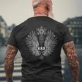 エンジェルナンバー888神聖幾何学 メンズTシャツ バックプリント 高齢者への贈り物