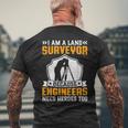 エンジニアにもヒーローが必要だからサーベイヤーになった メンズTシャツ バックプリント 高齢者への贈り物
