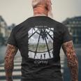 オルセー美術館の時計 パリ フランス ルーヴル美術館 メンズTシャツ バックプリント 高齢者への贈り物