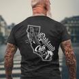 オークランド カリフォルニア マップ ノーザンカリ ベイエリア Ca メンズTシャツ バックプリント 高齢者への贈り物