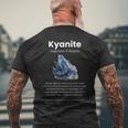 カイヤナイト宝石の意味 メンズTシャツ バックプリント 高齢者への贈り物