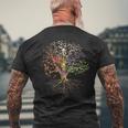 カバラ 生命の樹 エッツ・ハイム メンズTシャツ バックプリント 高齢者への贈り物