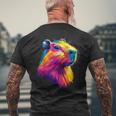 カピバラ Be Capy カピバラ げっ歯類 おもしろカピバラ Capybara メンズTシャツ バックプリント 高齢者への贈り物