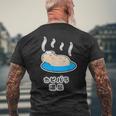 カピバラ 温泉【どうぶつフレンズ】動物園 水族館 ゆるくて かわいい メンズTシャツ バックプリント 高齢者への贈り物