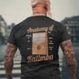 カリンバの解剖学的デザイン カリンバ選手向け メンズTシャツ バックプリント 高齢者への贈り物