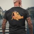 カワイイ ムツゴロウ メンズTシャツ バックプリント 高齢者への贈り物