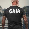 ガイア メンズTシャツ バックプリント 高齢者への贈り物