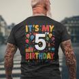 キッズ 5歳の誕生日シャツ男の子キッズ幼児5歳の誕生日男の子 メンズTシャツ バックプリント 高齢者への贈り物