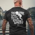 キャスパー映画グッズ You Look Like Ghost メンズTシャツ バックプリント 高齢者への贈り物
