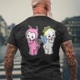 キューピー ベビー エンジェル デビル ケルブ メンズTシャツ バックプリント 高齢者への贈り物