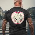 キューピー 赤ちゃん りんご 水玉 長袖tシャツ メンズTシャツ バックプリント 高齢者への贈り物
