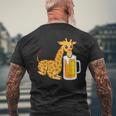 キリンビール 愉快なキリン愛好家 面白いキリン メンズTシャツ バックプリント 高齢者への贈り物