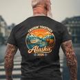 クルージン・トゥギャザー アラスカ 2026 ファミリー フレンド アラスカ クルーズ メンズTシャツ バックプリント 高齢者への贈り物