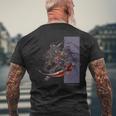 グランブルーファンタジーヴァーサス -ライジング- バザラガ メンズTシャツ バックプリント 高齢者への贈り物