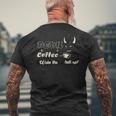 コーヒー愛好家のためのファニーデビルブランドコーヒー メンズTシャツ バックプリント 高齢者への贈り物