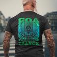 ゴア・サイケデリック・トランス-Om サイトランス レイバー メンズTシャツ バックプリント 高齢者への贈り物