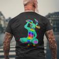 サイケデリックバニーサイコバニーアート メンズTシャツ バックプリント 高齢者への贈り物