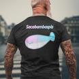 サカバンバスピス パステルカラー おもしろ ゆるかわ かわいい ギフト メンズTシャツ バックプリント 高齢者への贈り物