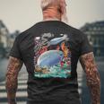 サカバンバスピス フィッシュミーム 怪獣 メンズTシャツ バックプリント 高齢者への贈り物